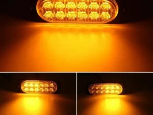 Estroboscópica ambar 12 led