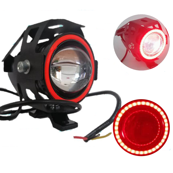 Foco ojo de ángel motocicleta rojo - Imagen 2